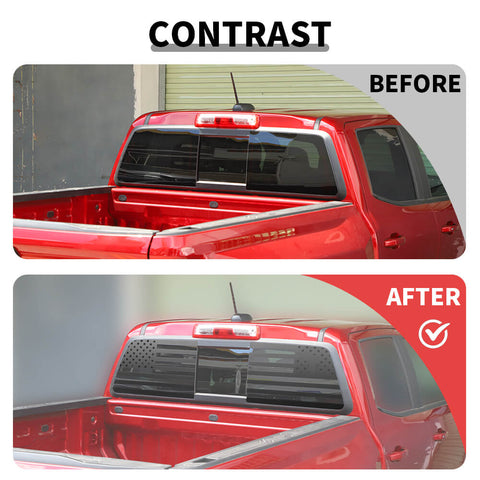 For 2023+ Chevy Colorado/GMC-CANYON Rear Window Glass Decal Sticker Trim Cover