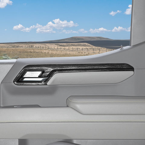 For 2022+ Chevy Silverado 18 x Inner Center Console Dash & Door Handle Trim Cover Kit