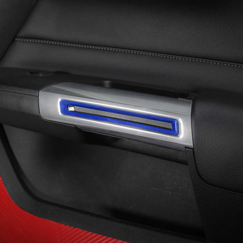 30 x Interior Full Set Decoration Cover Trim Kit For Ford Mustang 2015+ Blue Accessories | CheroCar