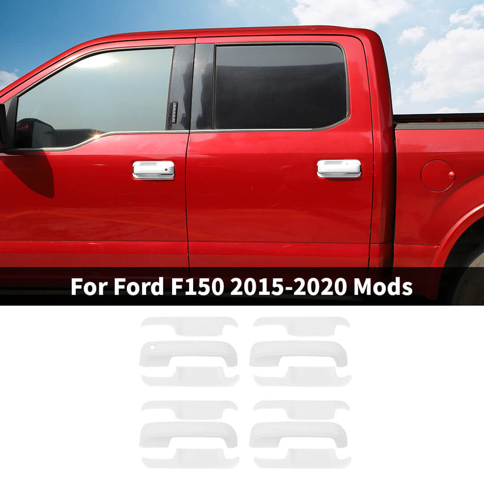 For 2015-2020 Ford F150 Exterior Door Handle Shell & Handle Bowl Cover Trim (12 pcs)