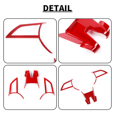 For 2010-2011 Chevy Camaro Center Console Steering Wheel Cover Trim Decor