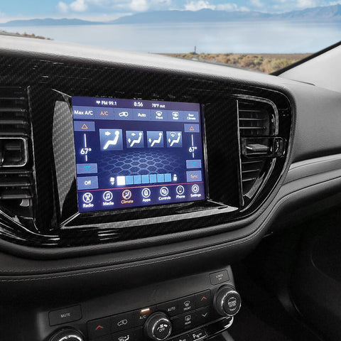 For 2021+ Dodge Durango Interior Center Console Navigation Dashboard Cover Trim