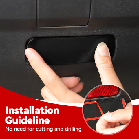 For 2021+ Ford Bronco Sport Smoked Black Rear Fog Light Lamp Guard Protector Cover Trim