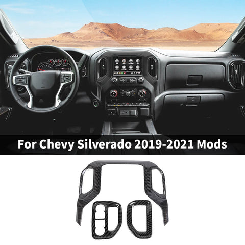 For 2019-2021 Chevy Silverado/ GMC-SIERRA Inner Center Console Dashboard Air Vent Trim Cover Kit