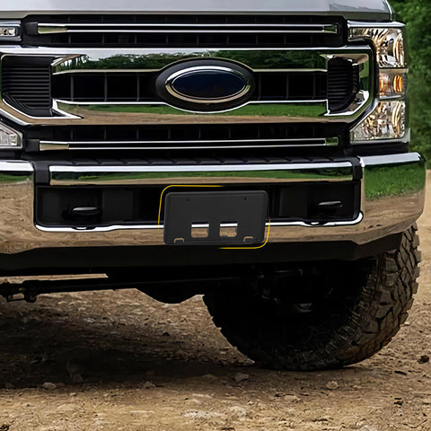 For 2020-2022 Ford F250/F350/F450/F550 Front Bumper License Plate Frame Bracket Holder