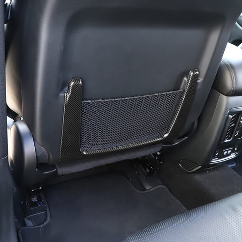 For 2011+ Dodge Durango Seat Back Storage Mesh Bag Frame Cover Trim