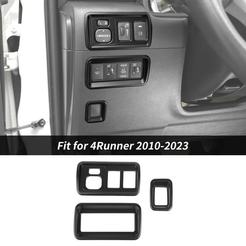 For 2010-2023 Toyota 4runner Rear View Mirror Button Adjustment Decoration Cover Trim Bezel