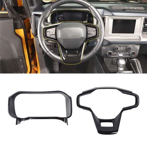 Dashboard/Steering Wheel Decoration For Ford Bronco 2021+ Accessories | CheroCar