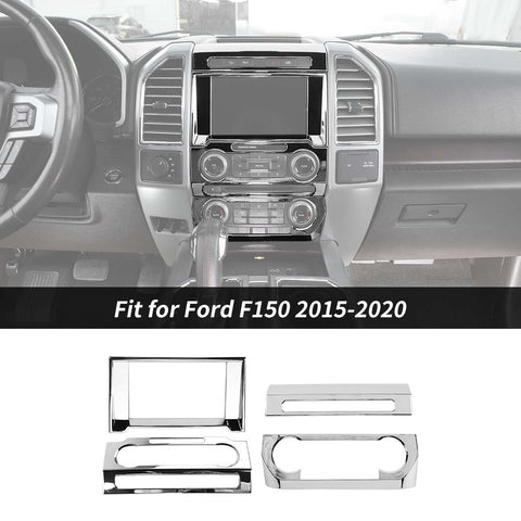 Navigation GPS/Air Condition/Volume/Emergency Light Panel Trim For Ford F150 2015-2020 Accessories | CheroCar