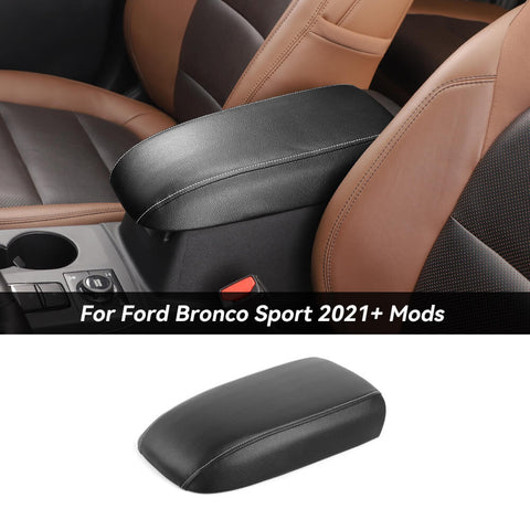For 2021+ Ford Bronco Sport Console Armrest Storage Box Panel Trim Decor Cover