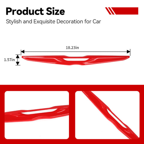 For 2011+ Chrysler 300/300C Rear Car Logo Protect Decor Cover Trim Bezel