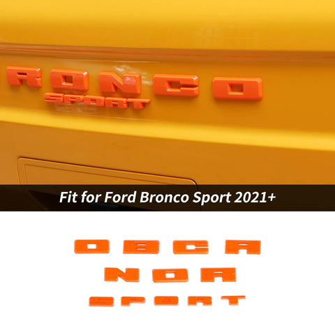 Rear Grille Logo Letters Decals Stickers Cover For Ford Bronco Sport 2021+ Accessories | CheroCar