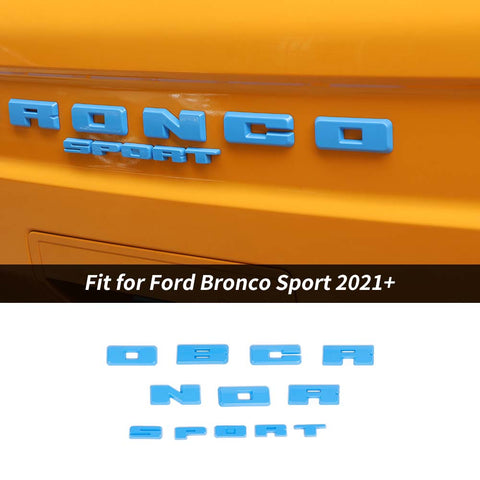 Rear Grille Logo Letters Decals Stickers Cover For Ford Bronco Sport 2021+ Accessories | CheroCar