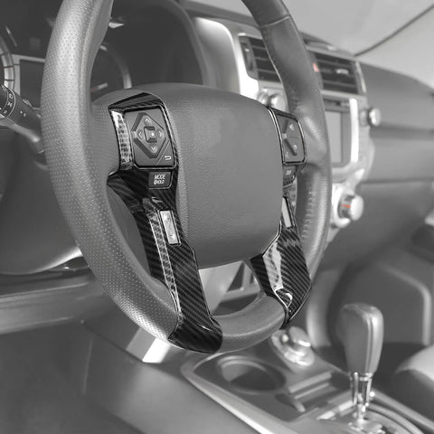 For 2010-2023 Toyota 4Runner Steering Wheel Cover Decoration Trim High Version