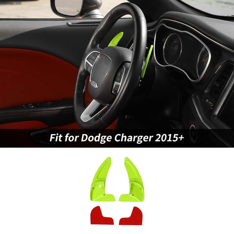 Steering Wheel Shift Paddle Cover Trim for Dodge Challenger & Charger 2015+ & Durango 2014+ A｜CheroCar