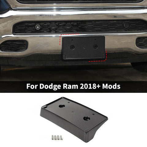 For 2018+ Dodge Ram 1500 Front bumper Mount License Plate Holder Bracket