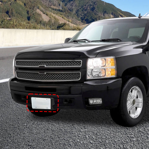 For 2007-2013 Chevy Silverado Front Bumper License Plate Tag Bracket Holder