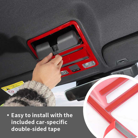 For 2024+ Ford Mustang Front Top Roof Reading Light Panel Bezel Cover Trim Decor