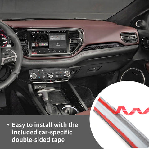 For 2011+ Dodge Durango Co-Pilot Center Console Dash Strip Trim Cover