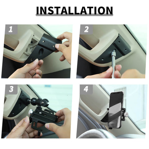 For 2018+ Dodge RAM A-pillar Phone Holder Mount Bracket