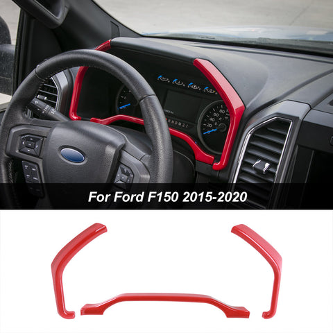 Interior Trim Full Set Available Separately Red For Ford F150 2015-2020 Accessories | CheroCar