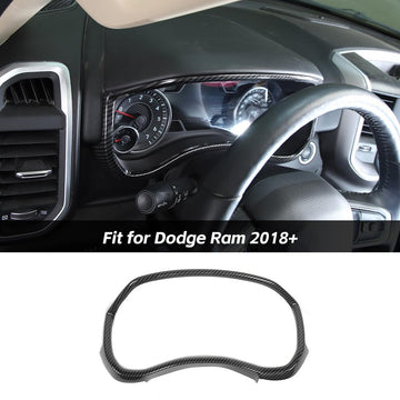 For 2018+ Dodge Ram 1500 & 2500 DT Dashboard Meter Trim Cover Decor Frame