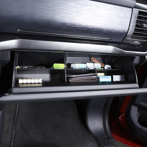 For 2021+ Ford F150 Co-pilot Glove Box Storage Insert Divider Trim