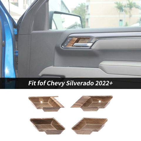 Interior Door Bowl Decoration Cover Trim For Chevy Silverado /GMC-SIERRA 2022+ Accessories | CheroCar