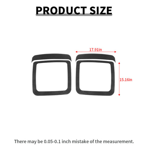 For 2015+ Dodge Challenger Seat Back Decorative Panel Trim Cover