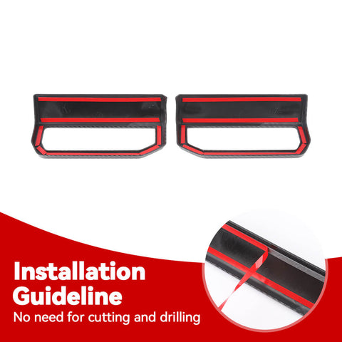 For 2024+4Runner Dashboard Side Air Vent Outlet Cover Trim