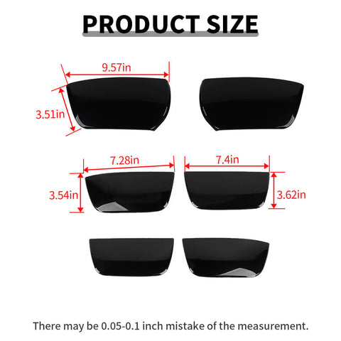 For 2010-2013 Chevy Camaro Smoket Black Front Headlight Taillight Panel Cover Trim Kit