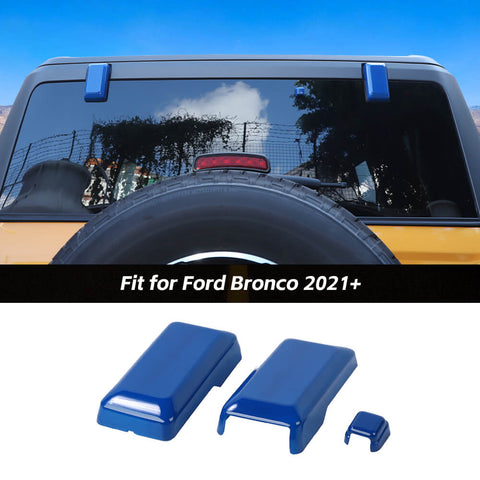 For 2021+ Ford Bronco Tailgate Rear Door Window Glass Hinge Cover Trim Decor