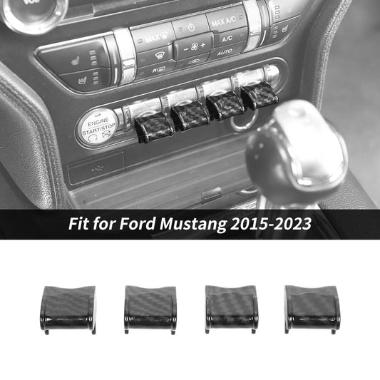 For 2015-2023 Ford Mustang Center Console Navigation Switch Button Cover Trim