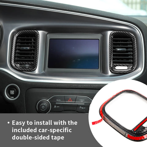 For 2011-2014 Dodge Charger Center Console Dashboard Air Vent Trim Cover