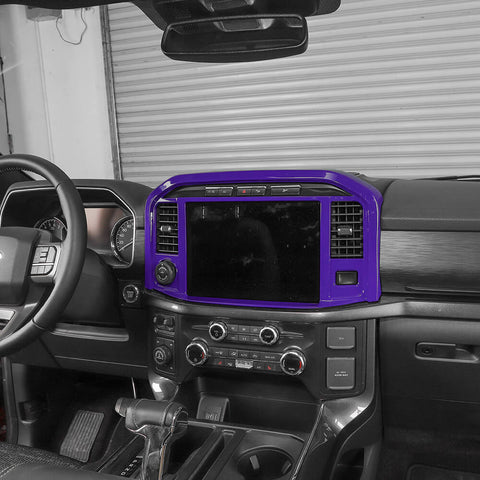 For 2021+ Ford F150 31 x Inner Center Console & Car Door Cover Trim Kit 4 Door Purple
