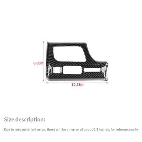 Electronic Handbrake Panel Cover Trim For Chevy Suburban 2020+/Tahoe 2021+ Carbon Fiber Accessories | CheroCar