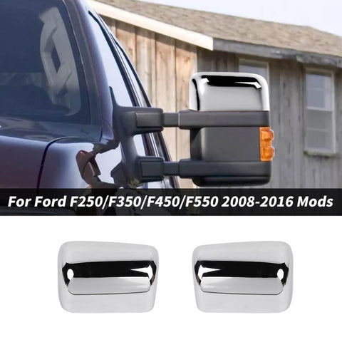 For 2008-2016 Ford F250/F350/F450/F550 Exterior Side Rear View Mirror Cover Trim Shell