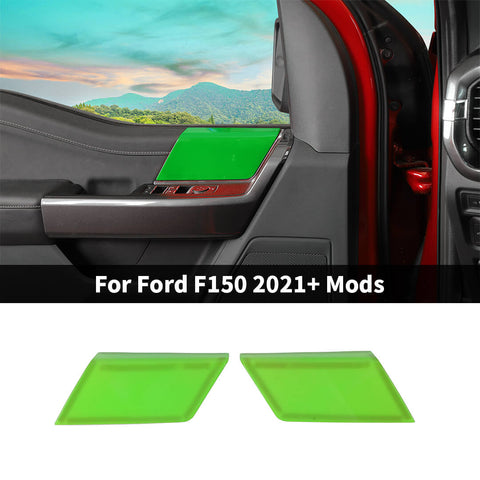 For 2021+ Ford F150 Interior Front Door Panel Handles Cover Trim (2 pcs)