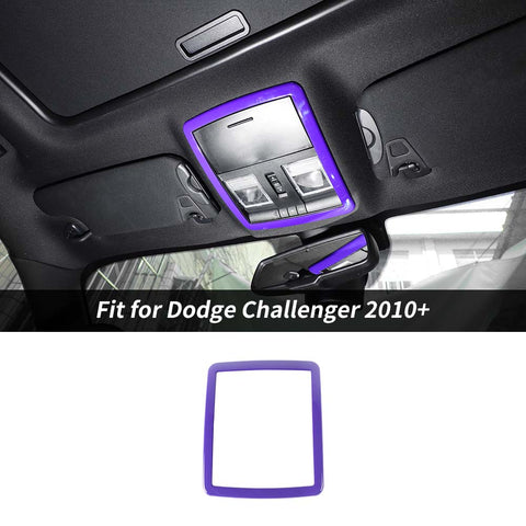 Front Reading Light Lamp Cover Trim Frame For Dodge Challenger 2010+ Accessories | CheroCar