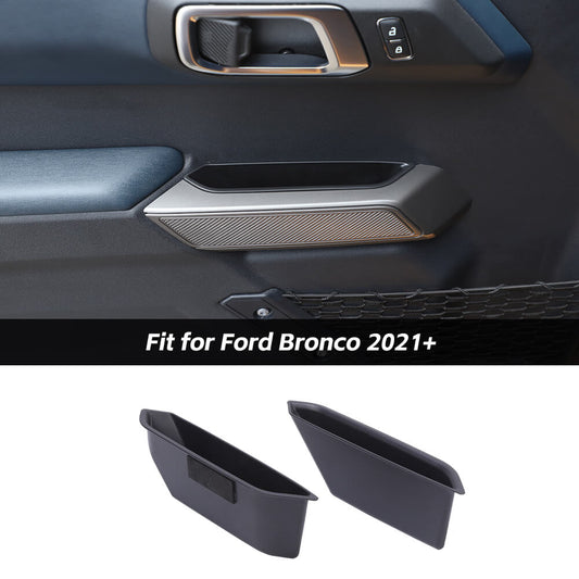 For 2021+ Ford Bronco 2/4-Door Inner Side Armrest Door Handle Storage Box Tray