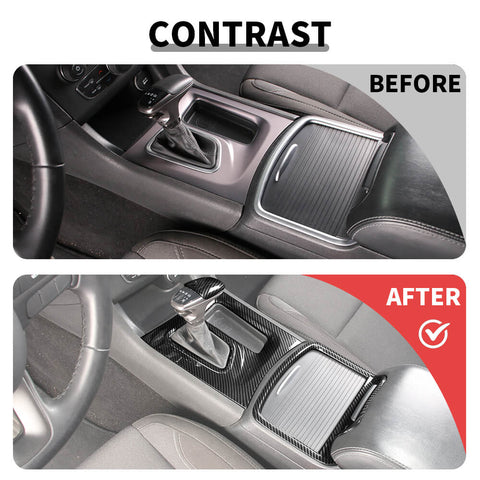 For 2015+ Dodge Charger 4 x Gear Shift Panel Shift Knob Cup Holder Panel Trim Decor