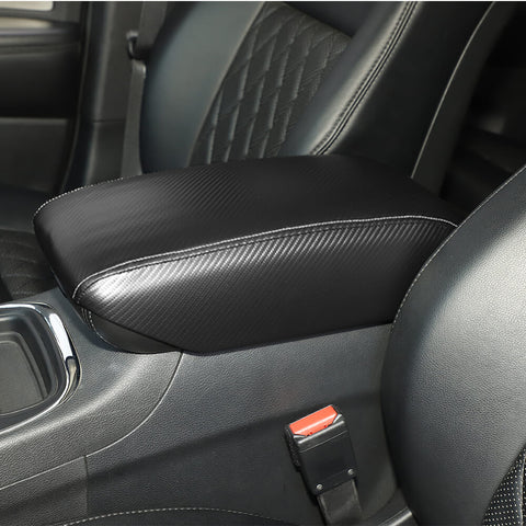 For 2011+ Dodge Durango Center Console Leather Center Armrest Box Panel Cover