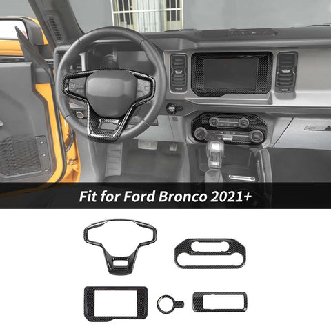 For 2021+ Ford Bronco 5 x Full Interior Panel Cover Trim Kits