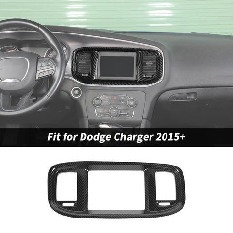 For 2015+ Dodge Charger Interior GPS Navigation Panel Cover Trim