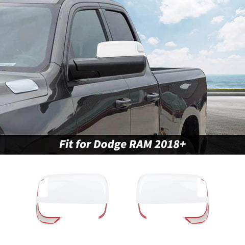 For 2018+ Dodge Ram Towing Mirror Top Half Cover Trim W/Turn Signal Cut-Outs