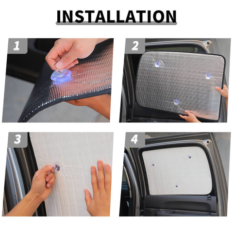 For 2007-2013 Chevy Silverado/GMC-SIERRA Windshield Sunshade Sun Shade Heat Shield Window Sun Visor Mat