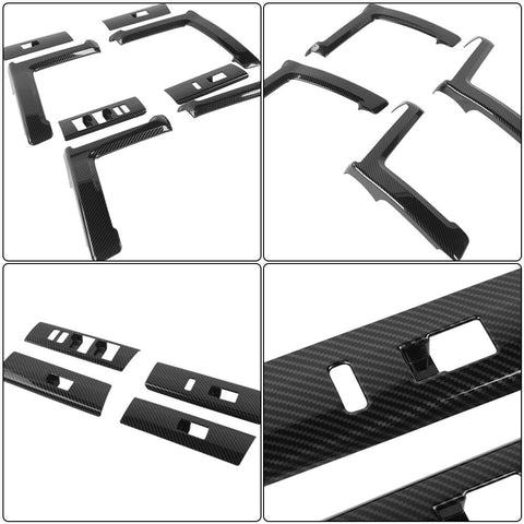 For 2010-2023 Toyota 4Runner 8 x Door Armrest Handle & Window Lift Cover Trim Kit