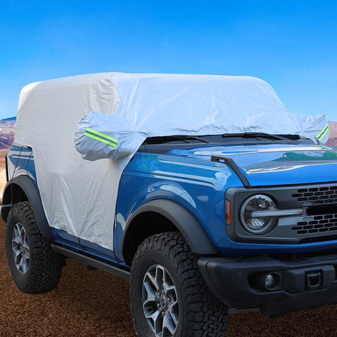 Car Cover All Weather Sun UV Dust Snow Protect For Ford Bronco 2021+ 2/4-Door Accessories | CheroCar