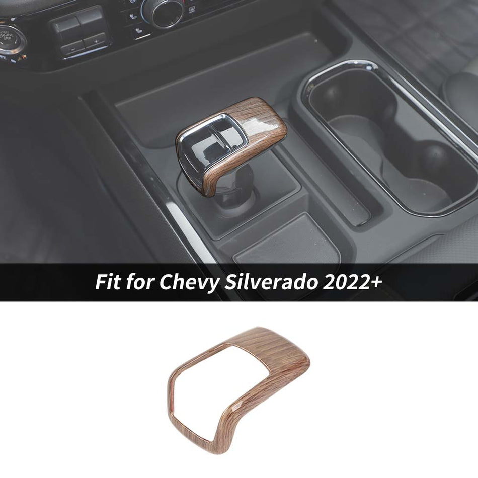 For 2022+ Chevrolet Silverado Car Gear Shift Knob Head Decor Cover Sticker Trim
