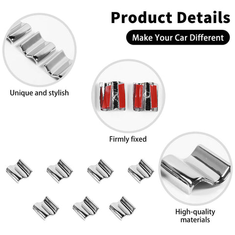 For 2010-2023 Toyota 4Runner 7 x Interior Window Switch Button Cover Trim Kits